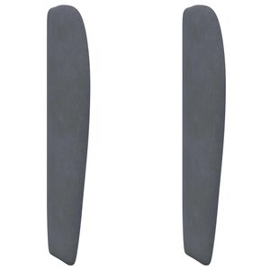 vidaXL Hoofdbord oor Dim Grijs 80 x 23 x 6 cm Fluweel