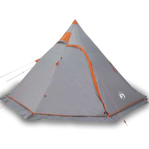 vidaXL Tipitent 5-persoons waterdicht grijs