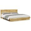 vidaXL Bedframe hoofdeinde zonder matras 200x200 cm massief hout eiken