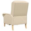 vidaXL Fauteuil Cr&egrave;me 76 x 94 x 102 cm Stof