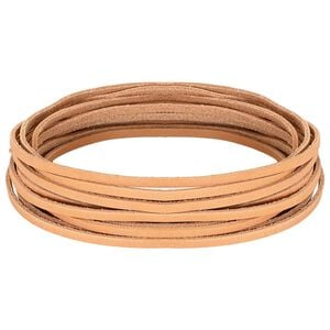 vidaXL Leren Strap Licht Bruin 200 x 0,3 cm Leer