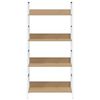 vidaXL Boekenkast 4 schappen 60x27,6x124,5 cm bewerkt hout eikenkleur