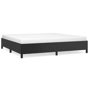 vidaXL Bedframe kunstleer zwart 200x200 cm
