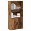 vidaXL Boekenkast 60x24x120 cm bewerkt hout oud houtkleurig