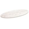 vidaXL Tafelblad ovaal 110x55x2,5 cm massief grenenhout wit
