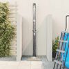 vidaXL Buitenzonne-douche Zwart 217 cm PVC en aluminium
