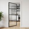 vidaXL Huisdeur 102 x 201,5 x 3,5 cm Aluminium en Gehard Glas