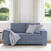 vidaXL Loveseat Sofa Blauw 160x77x82 cm Corduroy Stof