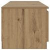 vidaXL Tv-meubel met LED 140x40x36 cm bewerkt hout artisanaal eiken