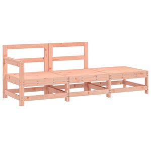 vidaXL 3-delige Loungeset massief douglashout