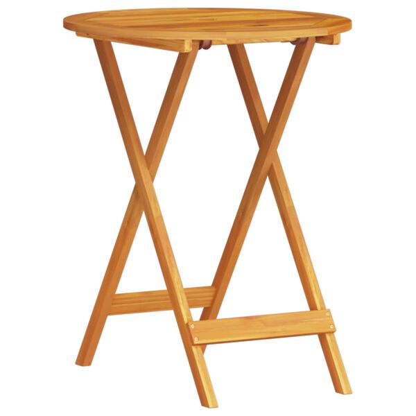 vidaXL Vouw Bistro Set 3 pcs Bruin Massief acaciahout