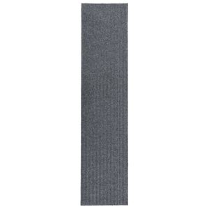 vidaXL Droogloopmat 100x450 cm grijs