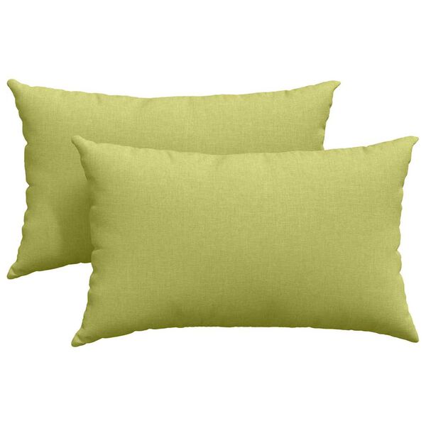 vidaXL Sofa Kussens 2 pcs Lichtgroen 50 x 30 cm Stof
