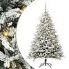 vidaXL Artificial Pre-lit Kerstboom met Ballenset Groen 150 cm