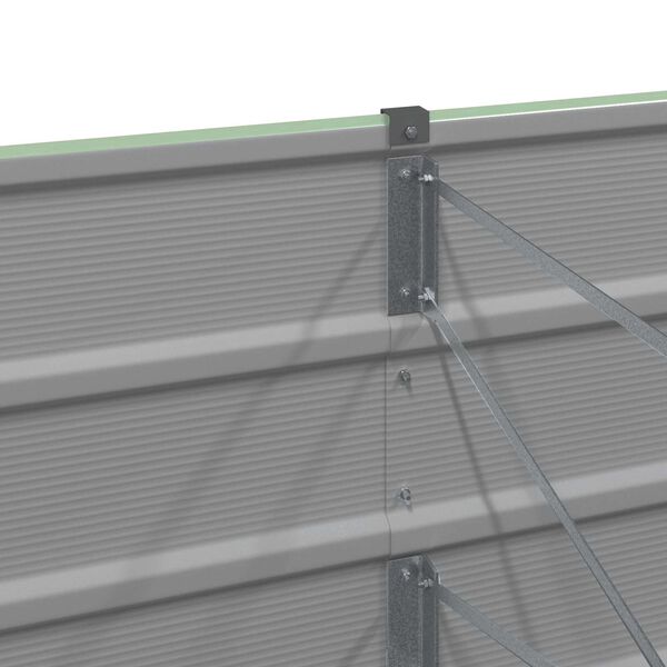 vidaXL Plantenbak Groen 400 x 80 x 45 cm Staal