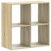 vidaXL Boekenkast 68,5x32x68,5 cm bewerkt hout sonoma eikenkleurig