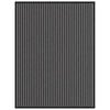 vidaXL Deurmat 90x120 cm gestreept zwart en grijs