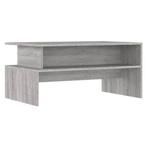 vidaXL Salontafel 90x55x42,5 cm bewerkt hout grijs sonoma eikenkleur