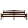 vidaXL Bedframe met 2 lades massief grenenhout donkerbruin 180x200 cm