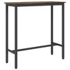 vidaXL Tafel Gerookt eiken 100 x 40 x 100,5 cm