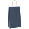 vidaXL Papieren zakken 50 st met hengsels 21x11x36 cm blauw