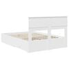 vidaXL Bedframe met hoofdeinde met lade Wit 150 x 200 cm Bewerkt hout