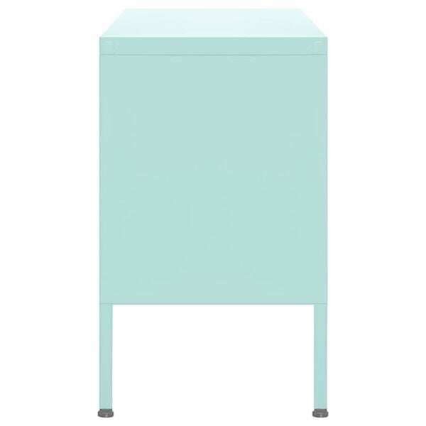 vidaXL Tv-meubel 105x35x50 cm staal mintkleurig