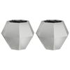 vidaXL Plantenbak 2 pcs Zilver 50 x 50 x 40 cm Gegalvaniseerd staal