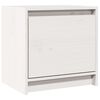 vidaXL Nachtkastje 40x30,5x40 cm massief grenenhout wit