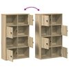 vidaXL Boekenkast 60x24x101,5 cm bewerkt hout sonoma eikenkleurig