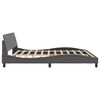 vidaXL Bedframe "Dover" kunstleer grijs 200x200 cm