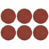 vidaXL Stapsteen 6 st Rood &Oslash; 45 x 1,8 cm Rubber