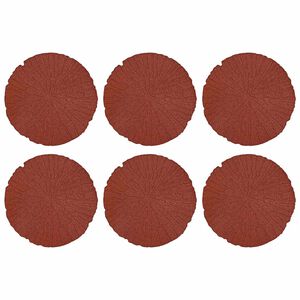 vidaXL Stapsteen 6 st Rood &Oslash; 45 x 1,8 cm Rubber