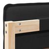 vidaXL Gestoffeerd hoofdbord met hoofdeinde Natuurlijk en Zwart 90 cm