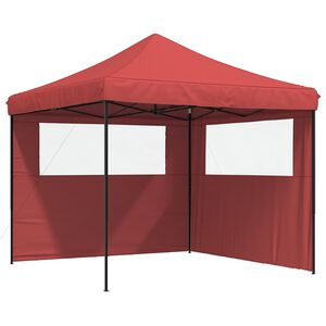 vidaXL Partytent 292 x 292 x 315 cm Bordeauxrood Oxford Stof