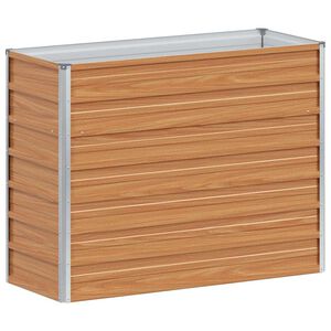 vidaXL Plantenbak verhoogd 100x40x77 cm gegalvaniseerd staal zilver