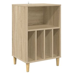 vidaXL Draaitafelstand Sonoma Eiken 47 x 39,5 x 74,5 cm Bewerkt hout