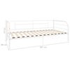 vidaXL Bedbank metaal wit 90x200 cm