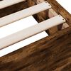 vidaXL Bedframe met lades bewerkt hout gerookt eikenkleurig 150x200 cm