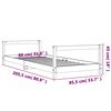 vidaXL Kinderbedframe 80x200 cm massief grenenhout