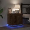 vidaXL Nachtkastje 2 pcs Oudhout 44 x 34,5 x 45 cm Bewerkt hout