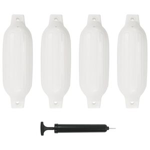 vidaXL | Boot bumpers | Wit 41 x 11,5 cm PVC
