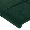 vidaXL Bedframe zonder matras 90x190 cm fluweel donkergroen
