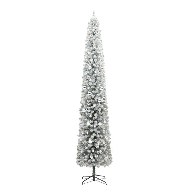 vidaXL Kunstkerstboom Groen 300 cm PVC en Staal en Kunststof