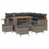 vidaXL Tuinbankenset 10 st 9-Aantal zitplaatsen Grijs poly rattan