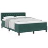 vidaXL Boxspringbed met hoofdeinde Donkergroen 190 x 140 cm Fluweel