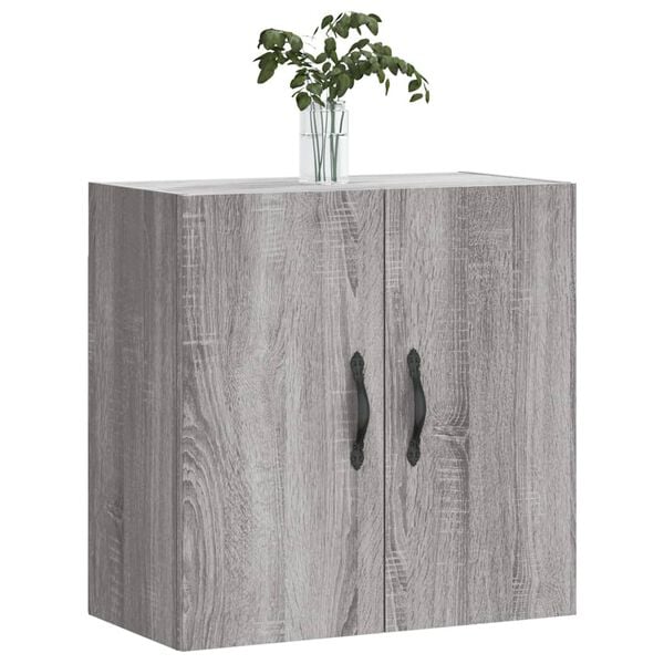 vidaXL Wandkast 60x31x60 cm bewerkt hout grijs sonoma eikenkleurig