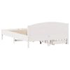 vidaXL Bedframe zonder matras massief grenenhout wit 160x200 cm