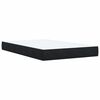 vidaXL Boxspring met matras fluweel zwart 120x200 cm