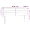 vidaXL Hoofdbord met randen 147x16x78/88 cm fluweel donkergroen